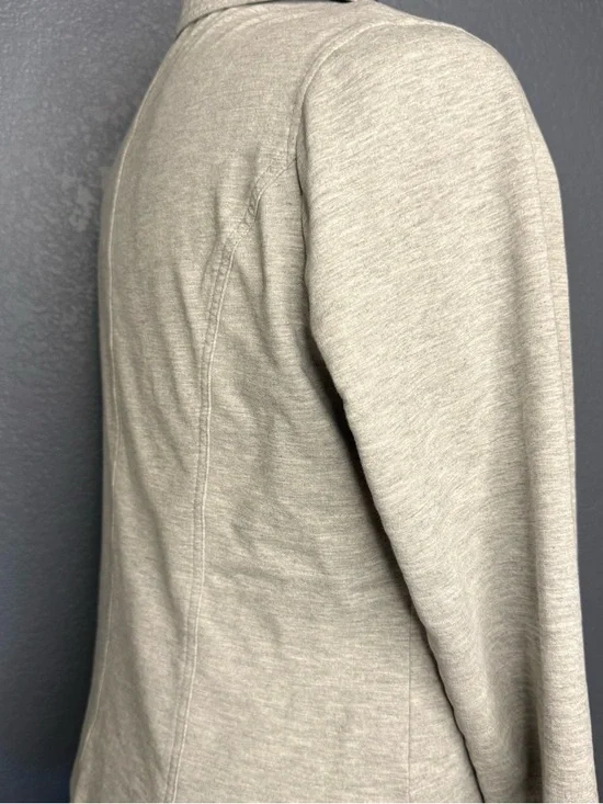 Cabi XL Women’s Double-Breasted Light Gray Jacket Military Style Jacket Soft - Picture 8 of 15